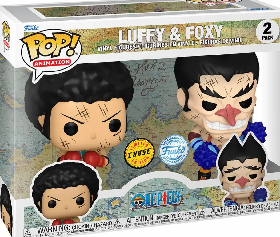 Pop! Bundles>One Piece - Luffy & Foxy Pop! Vinyl Figure 2-Pack