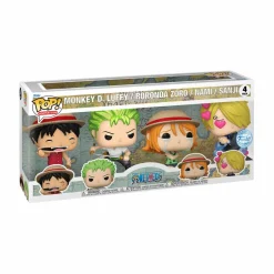 Pop! Deluxe>One Piece - Monkey D. Luffy, Roronoa Zoro, Nami & Sanji Pop! Vinyl Figure 4-Pack