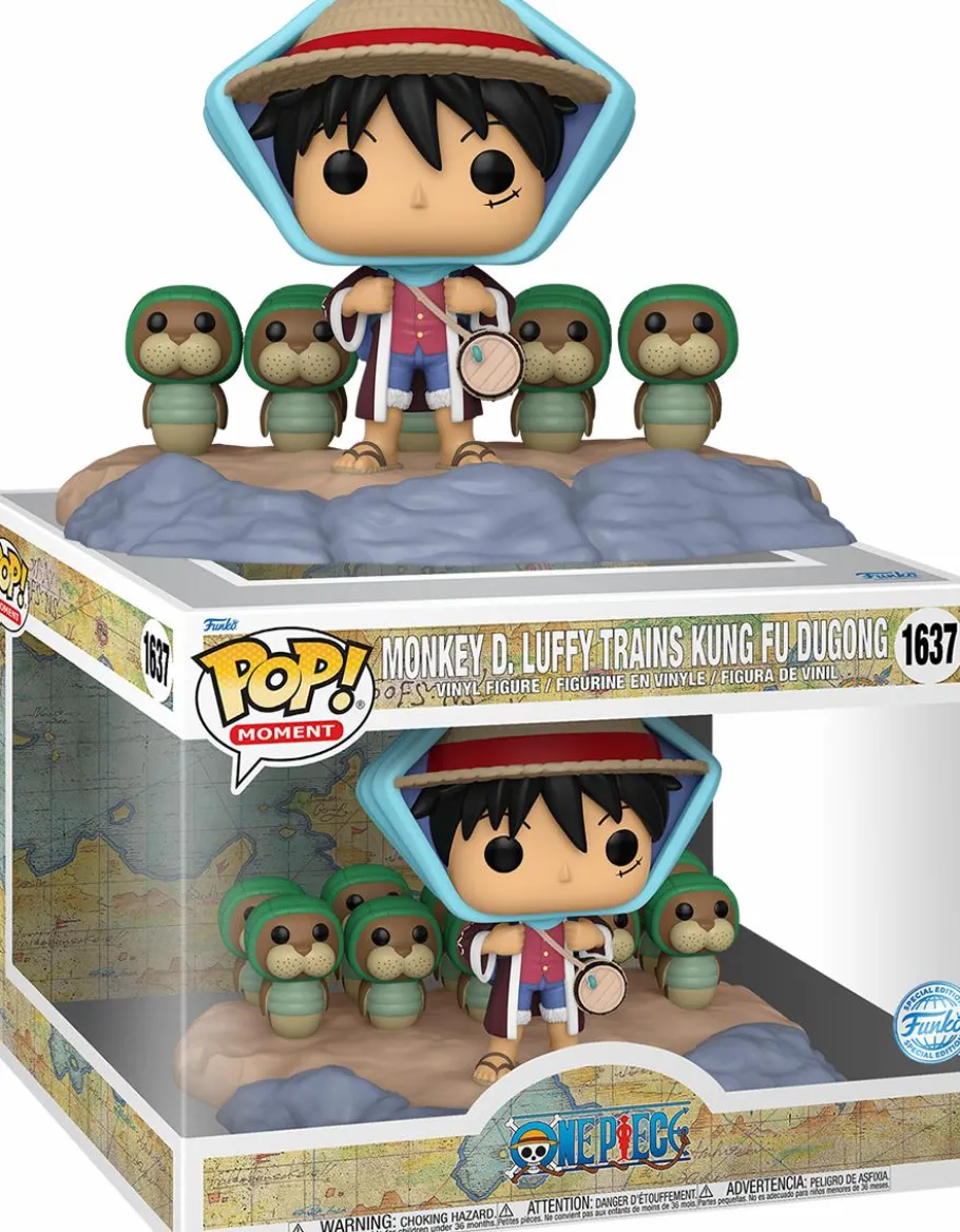 Pop! Moments>One Piece - Monkey D. Luffy Trains Kung Fu Dugong Pop! Moment Vinyl Figure