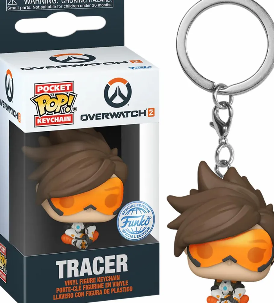 Pop! Keychains>Overwatch 2 - Tracer Pocket Pop! Vinyl Keychain