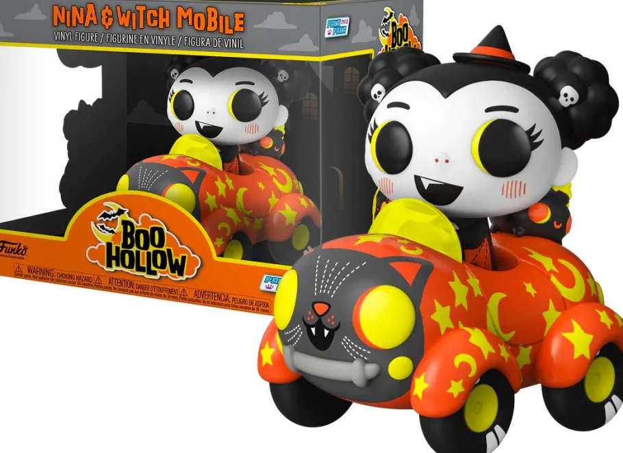 Designer Vinyl>Paka Paka : Boo Hollow - Nina with Witch Mobile Vinyl Ride Figure