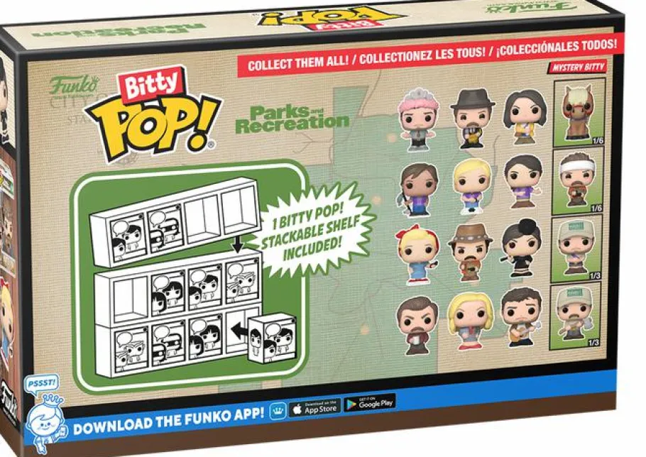 Collector & Mystery Boxes>Funko Original Parks & Recreation - Ann, Leslie, April (Goddess) & Mystery Bitty Pop! Vinyl Figure 4-Pack