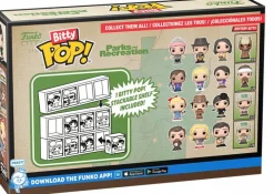 Collector & Mystery Boxes>Parks & Recreation - Ron Swanson, Leslie Knope, Andy Dwyer & Mystery Bitty Pop! Vinyl Figure 4-Pack
