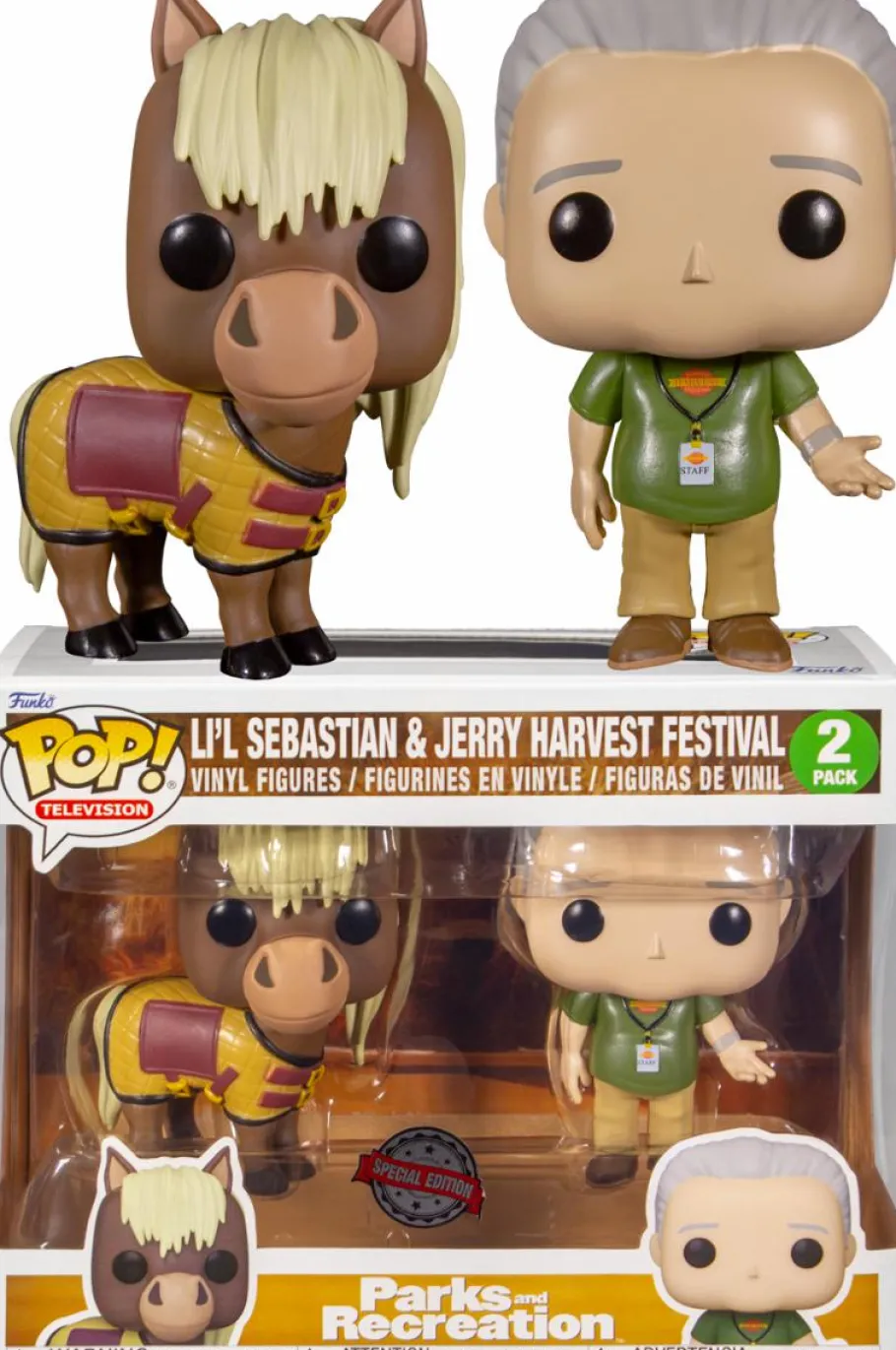 Standard Pop!>Parks & Recreation Parks and Recreation - Jerry & Li’l Sebastian Pop! Vinyl Figure 2-Pack