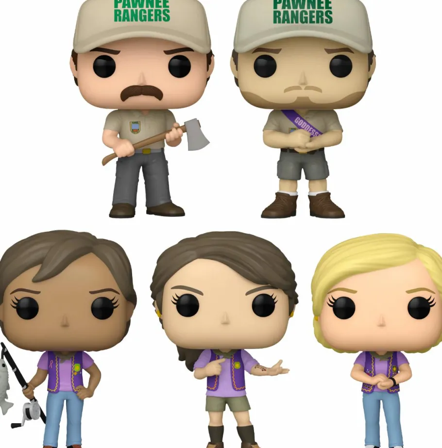 Pop! Bundles>Parks & Recreation Parks and Recreation - Pawnee Rangers Pop! Vinyl Bundle (Set of 5)