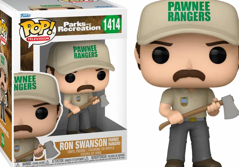 Standard Pop!>Parks & Recreation Parks and Recreation - Ron Swanson (Pawnee Rangers) Pop! Vinyl Figure
