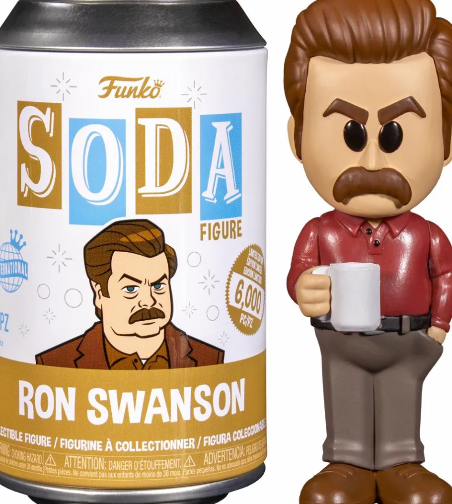 Designer Vinyl>Parks & Recreation Parks and Recreation - Ron Swanson SODA Vinyl Figure in Collector Can (International Edition)
