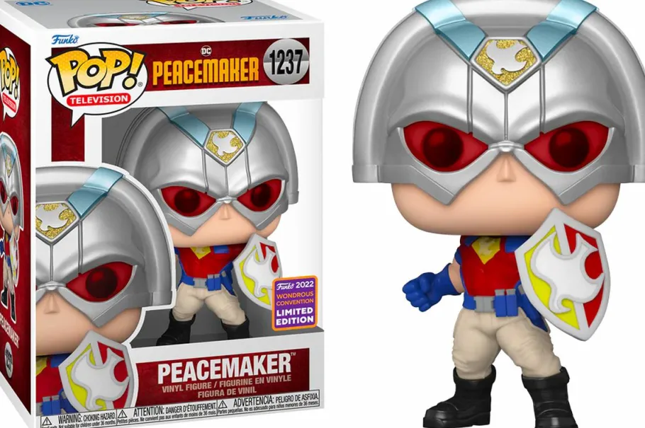 Standard Pop!>Peacemaker (2022) - with Peace Sign & Shield Pop! Vinyl Bundle (2022 Summer Convention Exclusive) (Set of 2)