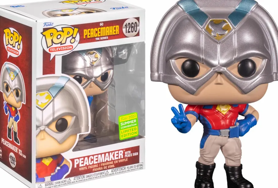 Funko Convention Exclusives>Peacemaker (2022) - with Peace Sign Pop! Vinyl Figure (2022 Summer Convention Exclusive) (Popcultcha Exclusive)