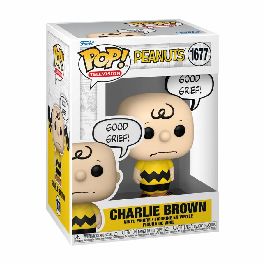 Standard Pop!>Peanuts - Charlie Brown (Good Grief) Pop! Vinyl Figure