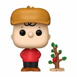 Standard Pop!>Peanuts - Charlie Brown with Tree Holiday Pop! Vinyl Figure