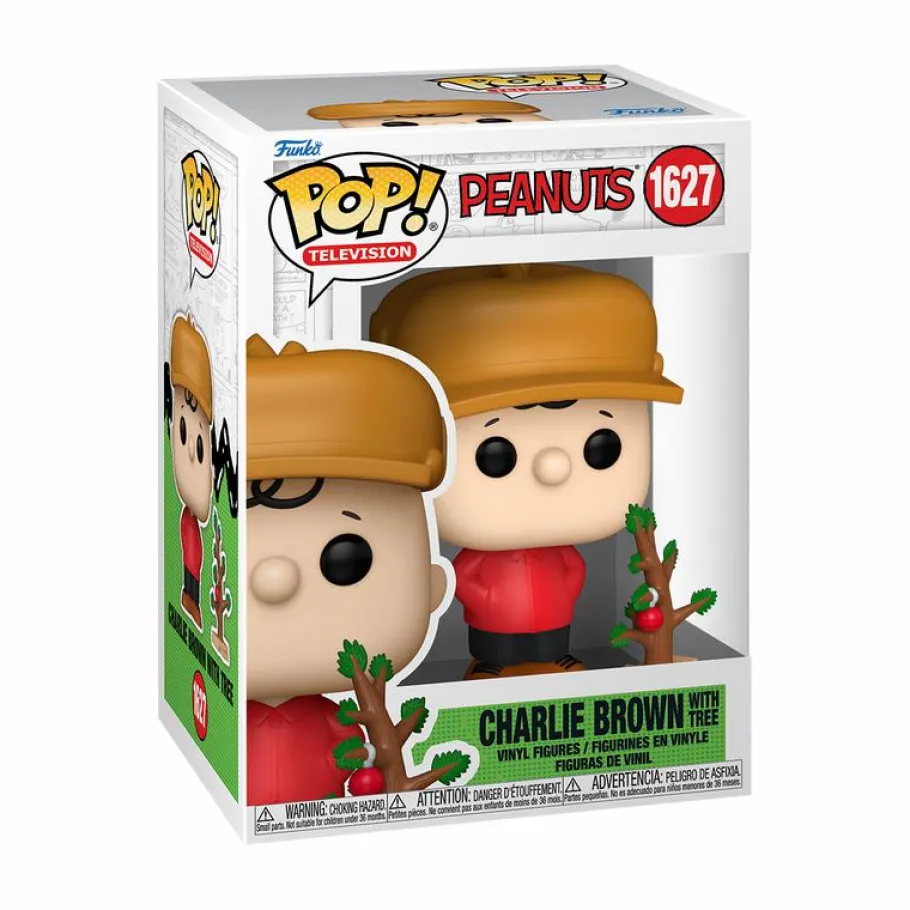 Standard Pop!>Peanuts - Charlie Brown with Tree Holiday Pop! Vinyl Figure