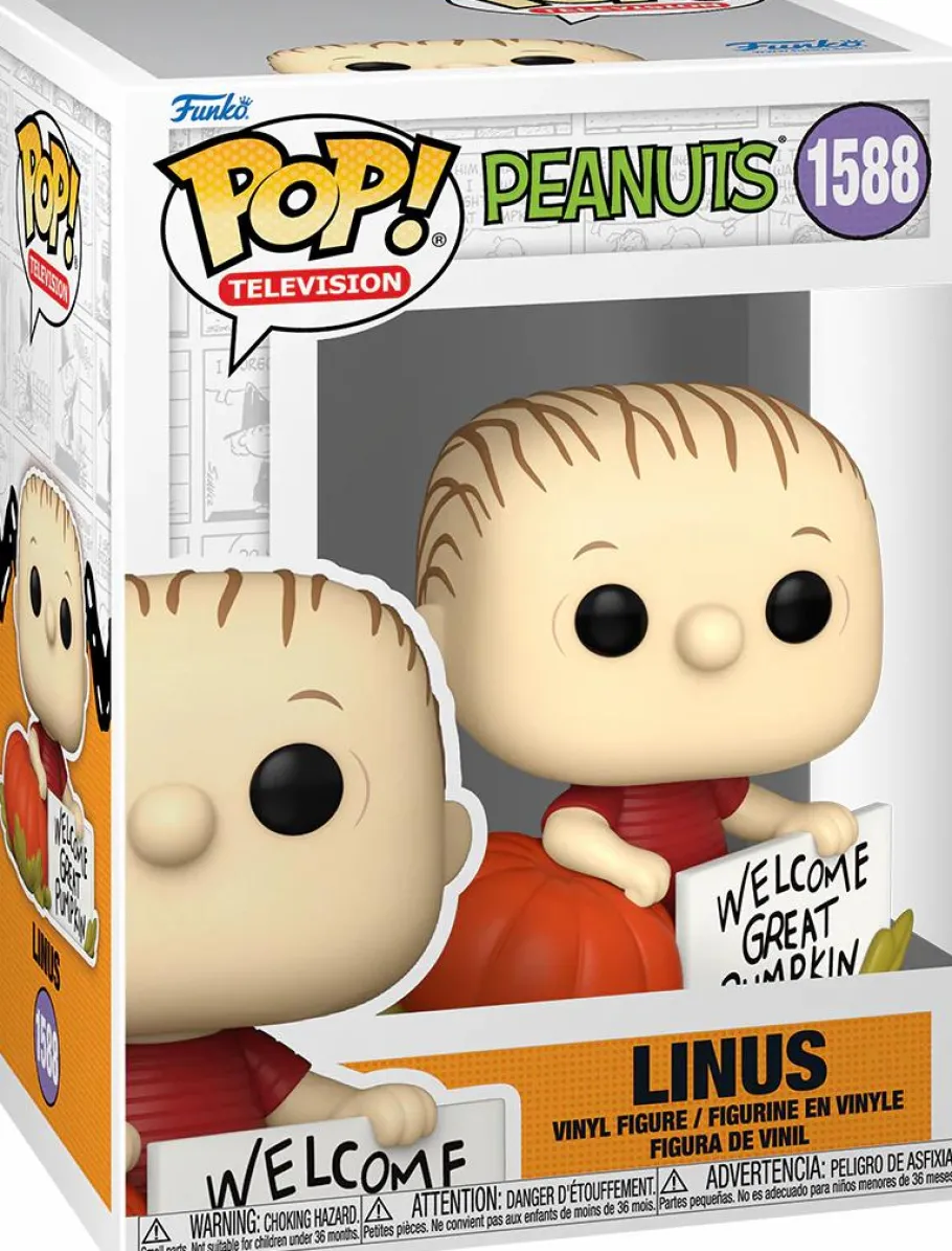 Standard Pop!>Peanuts - Linus with Pumpkin (It's the Great Pumpkin, Charlie Brown) Pop! Vinyl Figure