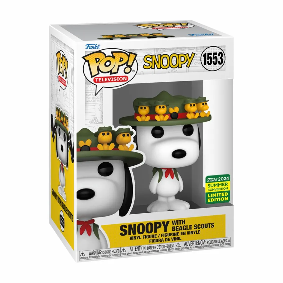 Standard Pop!>Peanuts - Snoopy with Beagle Scouts Pop! Vinyl Figure (2024 Summer Convention Exclusive) (Popcultcha Exclusive)