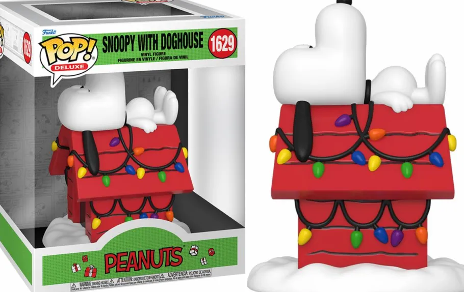 Pop! Deluxe>Peanuts - Snoopy with Doghouse Holiday Deluxe Pop! Vinyl Figure