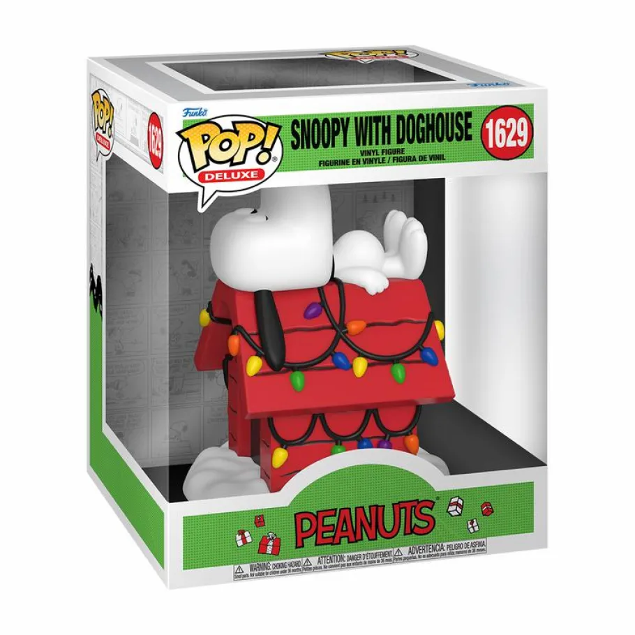 Pop! Deluxe>Peanuts - Snoopy with Doghouse Holiday Deluxe Pop! Vinyl Figure