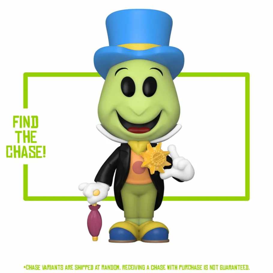 Funko Convention Exclusives>Pinocchio (1940) - Jiminy Cricket SODA Vinyl Figure (2024 Entertainment Expo Convention Exclusive)
