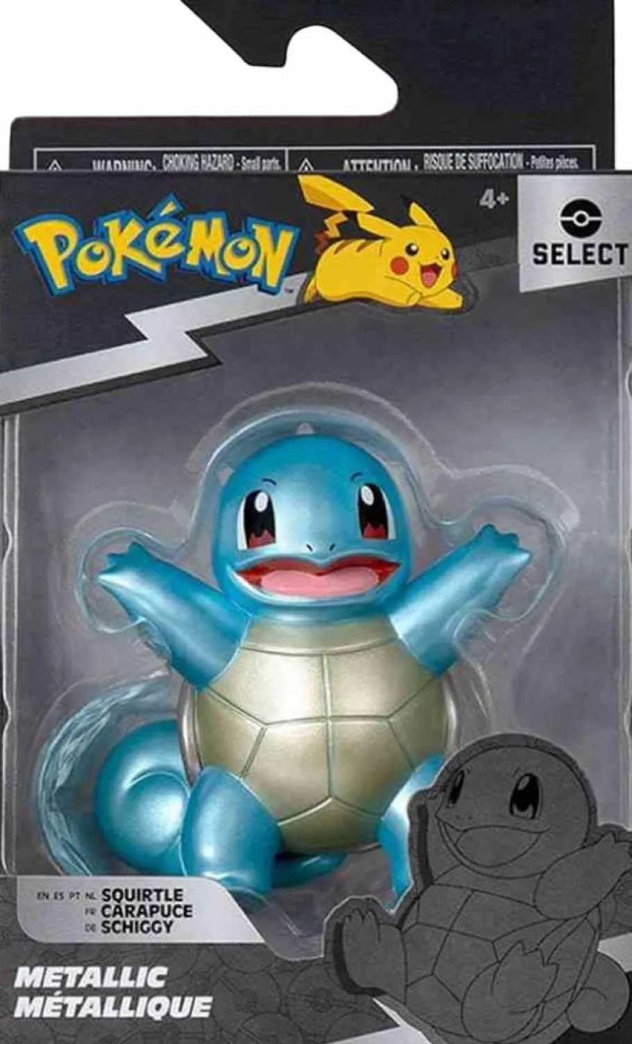Designer Vinyl>Pokemon - Squirtle Select Metallic 4" Vinyl Figure
