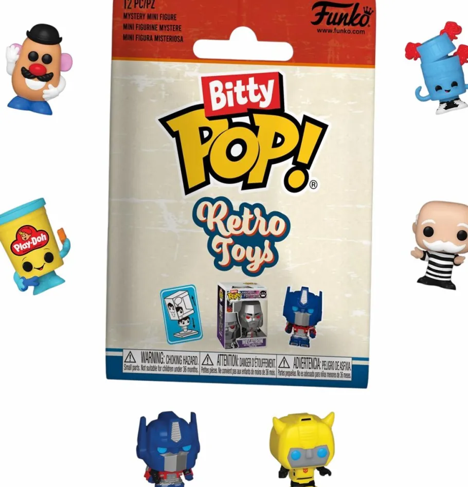 Blind Box>Retro Toys - Bitty Pop! Blind Bag Vinyl Figure (Single Unit)