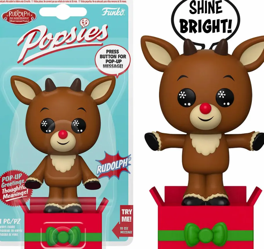 Designer Vinyl>Rudolph the Red Nosed Reindeer Rudolph the Red-Nosed Reindeer - Rudolph Popsies Vinyl Figure