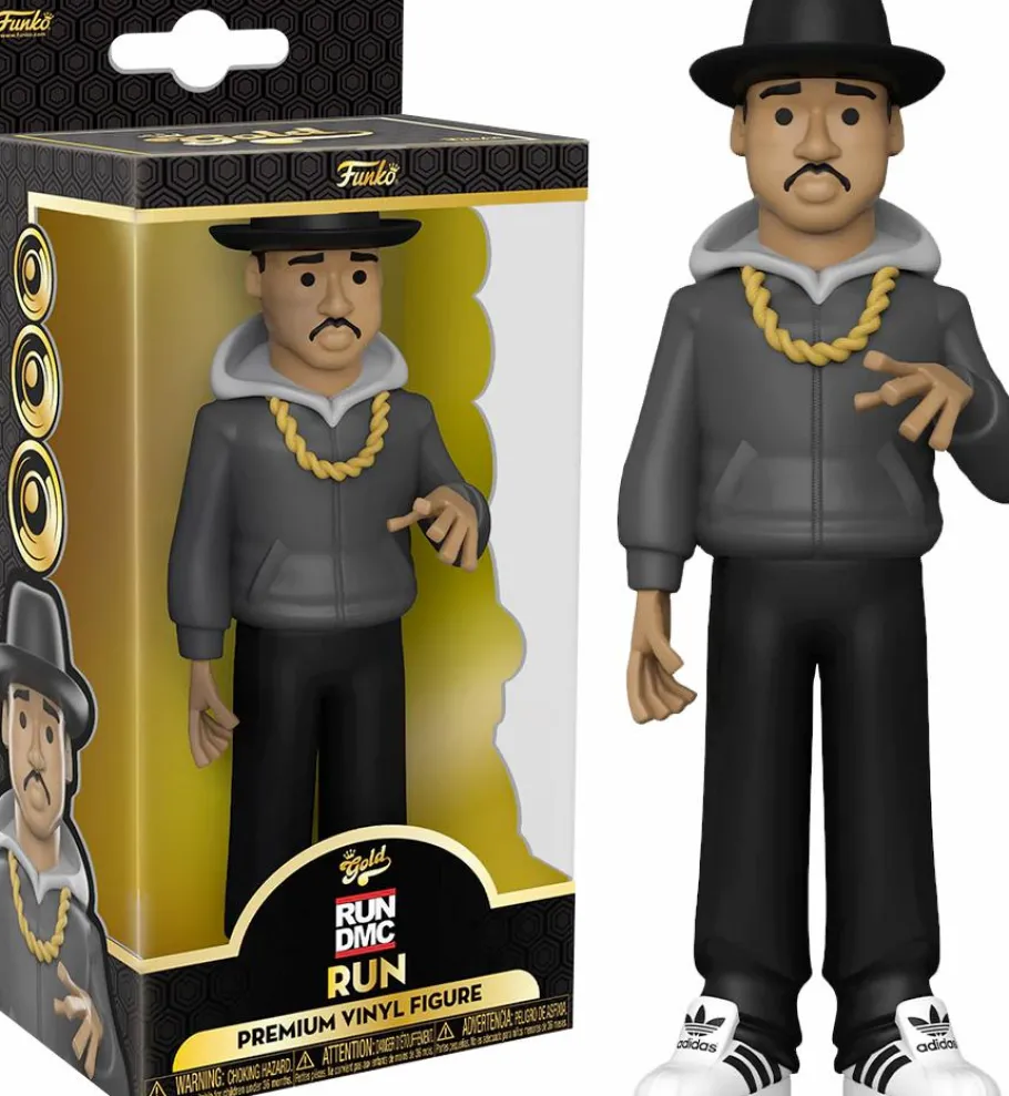 Designer Vinyl>Run DMC - Run 5” Gold Premium Vinyl Figure