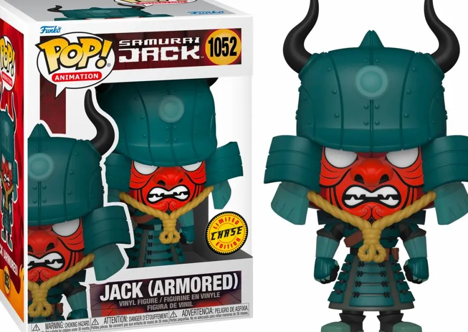 Pop! Chases, Vault, Limited Editions, Ppp Items>Samurai Jack - Jack Armoured Pop! Vinyl Figure in Acrylic Pop! Protector (Chase Variant)