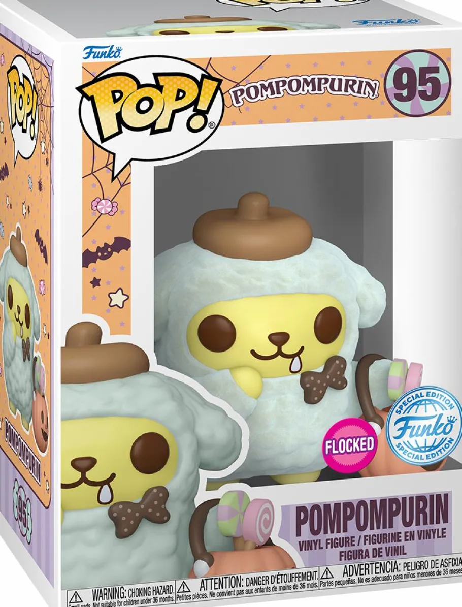Standard Pop!>Sanrio - Pompompurin Halloween Flocked Pop! Vinyl Figure