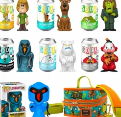 Designer Vinyl>Scooby Doo Scooby-Doo - Scooby-Doo, Shaggy, The Creeper, Phantom Shadow, Ghost Clown & Snow Ghost Vinyl SODA Figure in Collector Can 6-Pack with Cooler Bag & Phantom Shadow Glow Pop! (Funko / Popcultcha Exclusive)