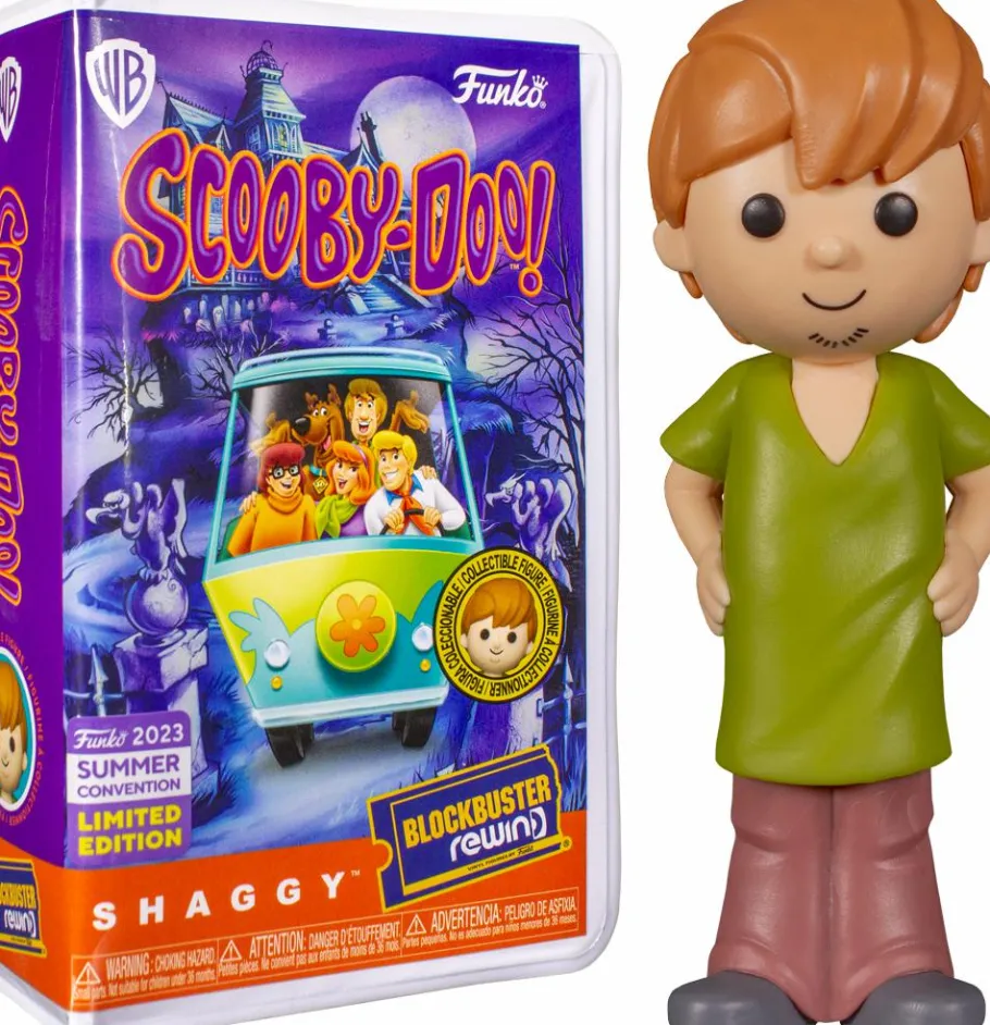 Designer Vinyl>Scooby Doo Scooby-Doo! - Shaggy Blockbuster Rewind Vinyl Figure (2023 Summer Convention Exlusive) (Popcultcha Exclusive)