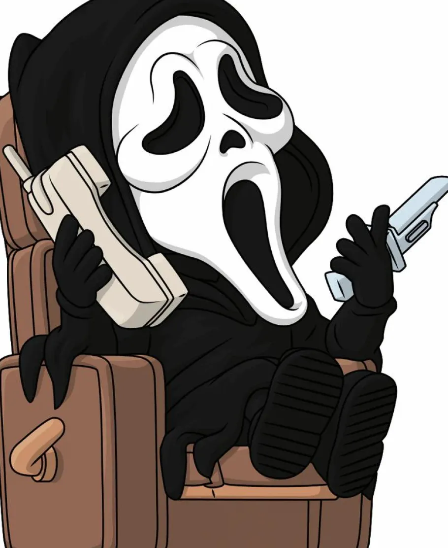 Designer Vinyl>Scream - Ghostface Lounging 4" Vinyl Figure