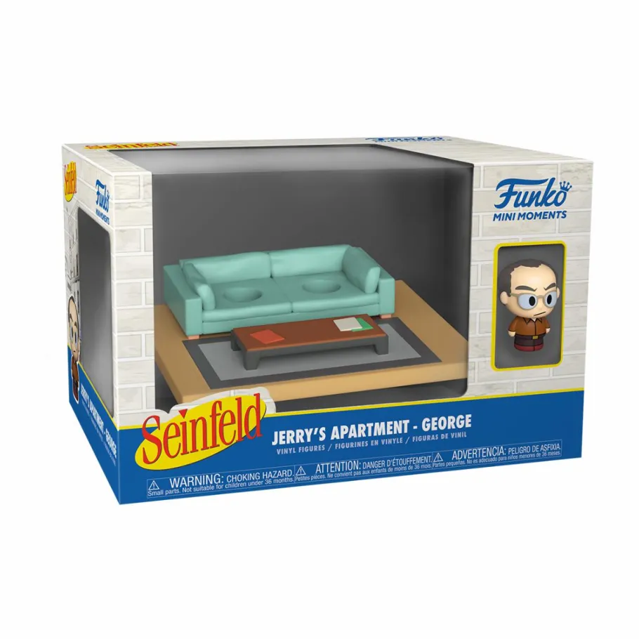 Designer Plush>Seinfeld - George Costanza with Jerry’s Apartment Diorama Mini Moments Vinyl Figure