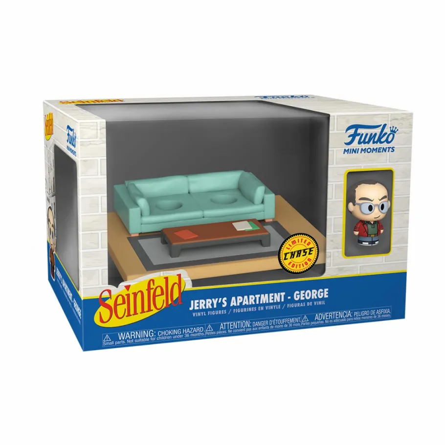 Designer Plush>Seinfeld - George Costanza with Jerry’s Apartment Diorama Mini Moments Vinyl Figure