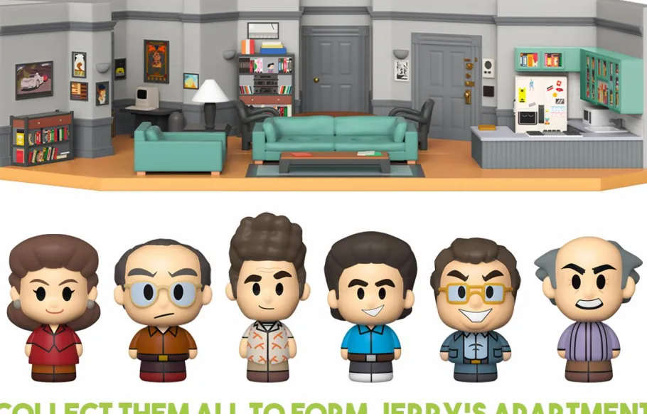 Designer Plush>Seinfeld - George Costanza with Jerry’s Apartment Diorama Mini Moments Vinyl Figure