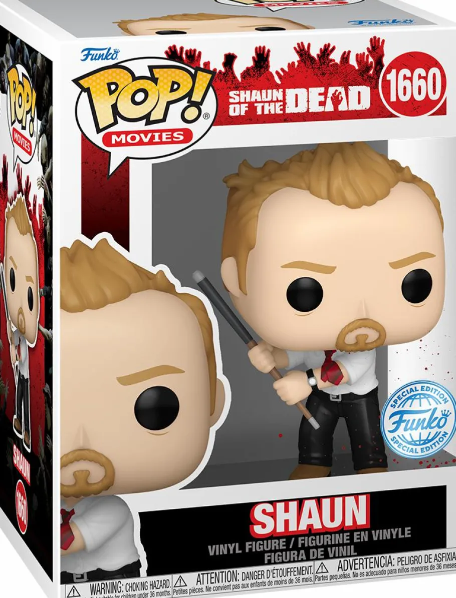 Standard Pop!>Shaun Of The Dead - Shaun with Pool Cue Pop! Vinyl Figure