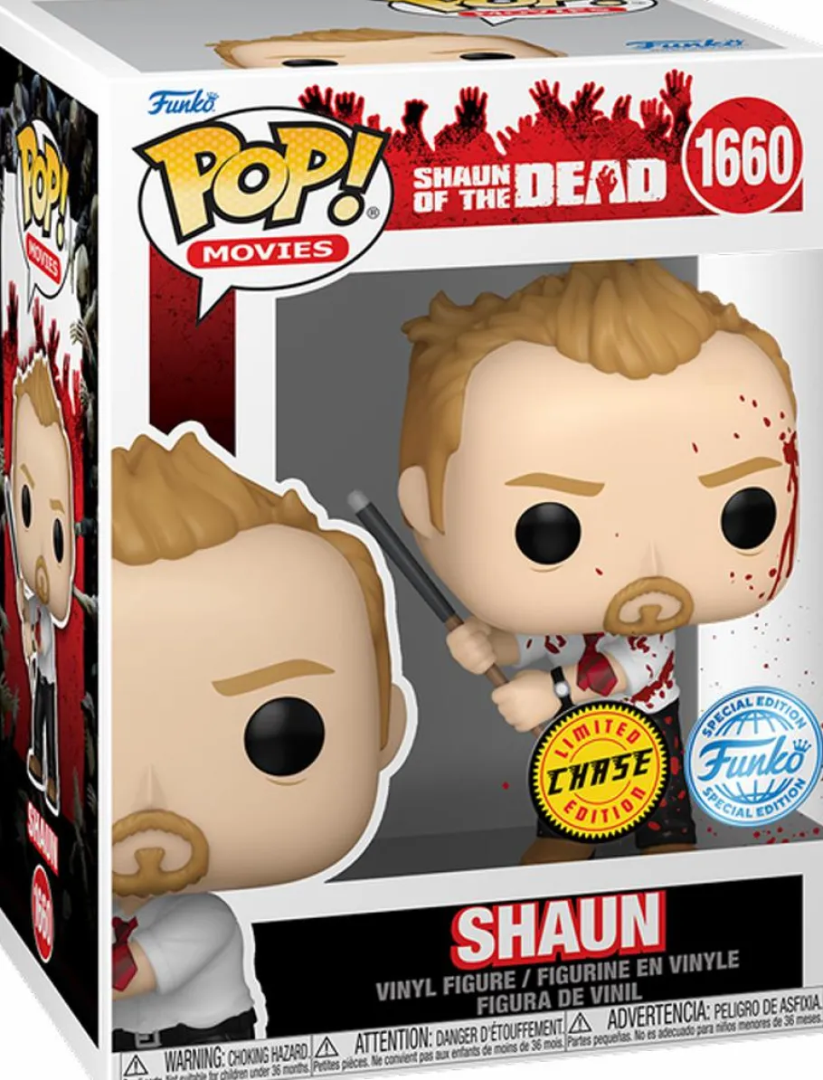 Standard Pop!>Shaun Of The Dead - Shaun with Pool Cue Pop! Vinyl Figure