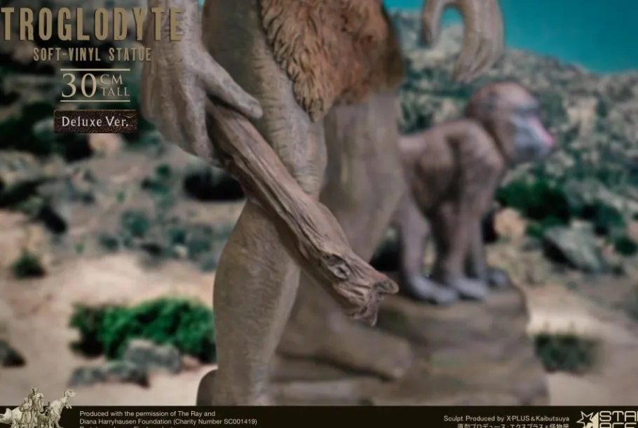 Designer Vinyl>Ray Harryhausen Sinbad and the Eye of the Tiger (1977) - Troglodyte Deluxe 12" Soft Vinyl Statue