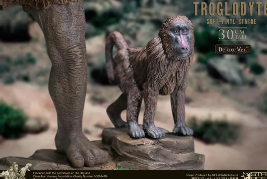 Designer Vinyl>Ray Harryhausen Sinbad and the Eye of the Tiger (1977) - Troglodyte Deluxe 12" Soft Vinyl Statue