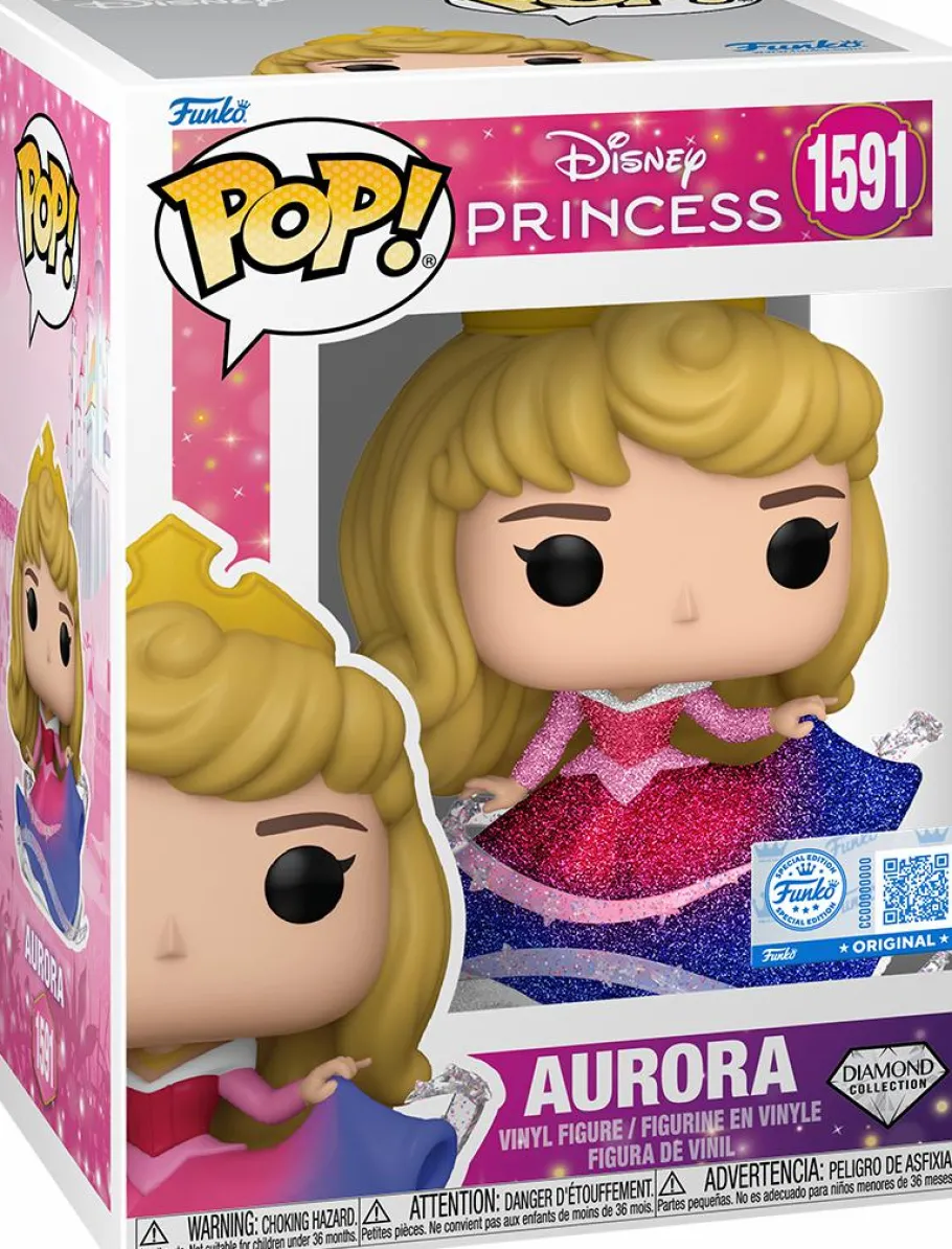 Standard Pop!>Sleeping Beauty - Aurora Diamond Glitter Pop! Vinyl Figure