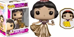 Standard Pop!>Snow White and the Seven Dwarves Snow White and the Seven Dwarfs - Snow White Gold Ultimate Disney Princess Pop! Vinyl Figure with Enamel Pin (Funko / Popcultcha Exclusive)