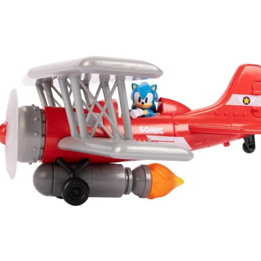 Designer Vinyl>Sonic the Hedgehog - Classic Sonic with Tornado Biplane 2.5" Scale Action Figure Vehicle Playset