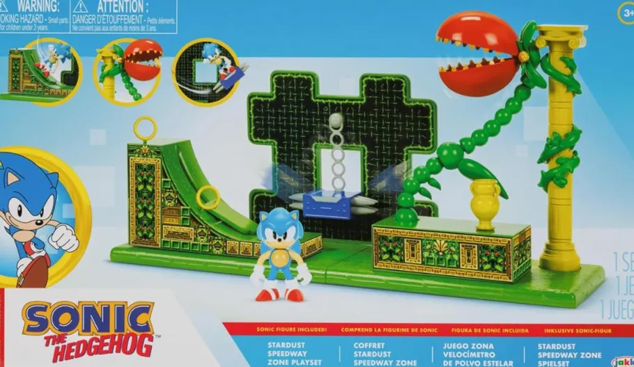 Designer Vinyl>Sonic the Hedgehog - Classic Sonic with Stardust Speedway Zone Diorama 2.5" Scale Action Figure Playset