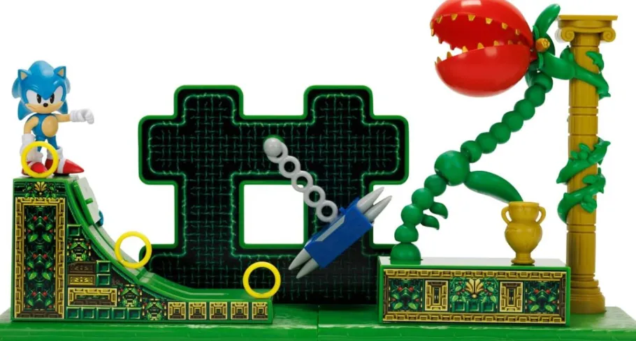 Designer Vinyl>Sonic the Hedgehog - Classic Sonic with Stardust Speedway Zone Diorama 2.5" Scale Action Figure Playset