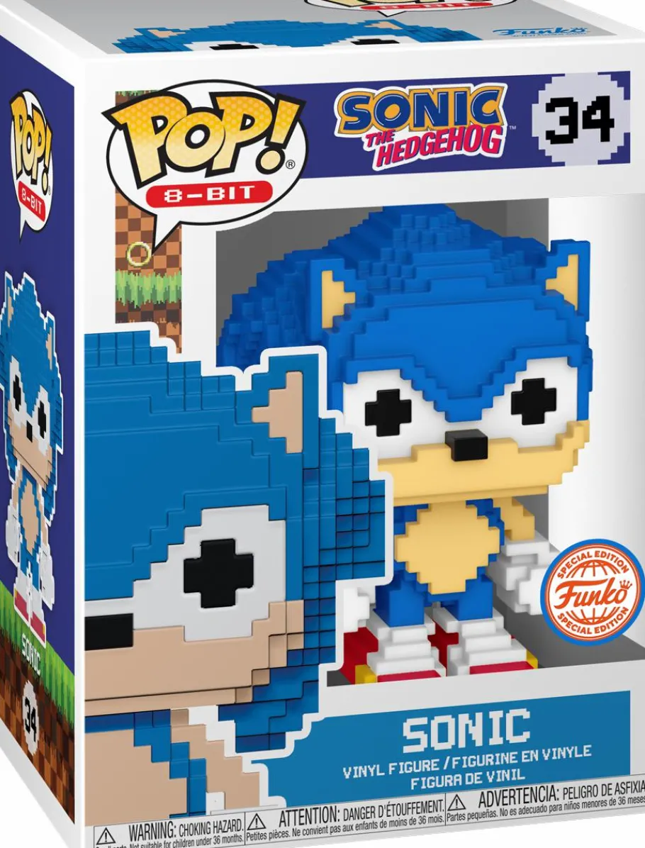 Standard Pop!>Sonic the Hedgehog - Sonic 8-Bit Pop! Vinyl Figure