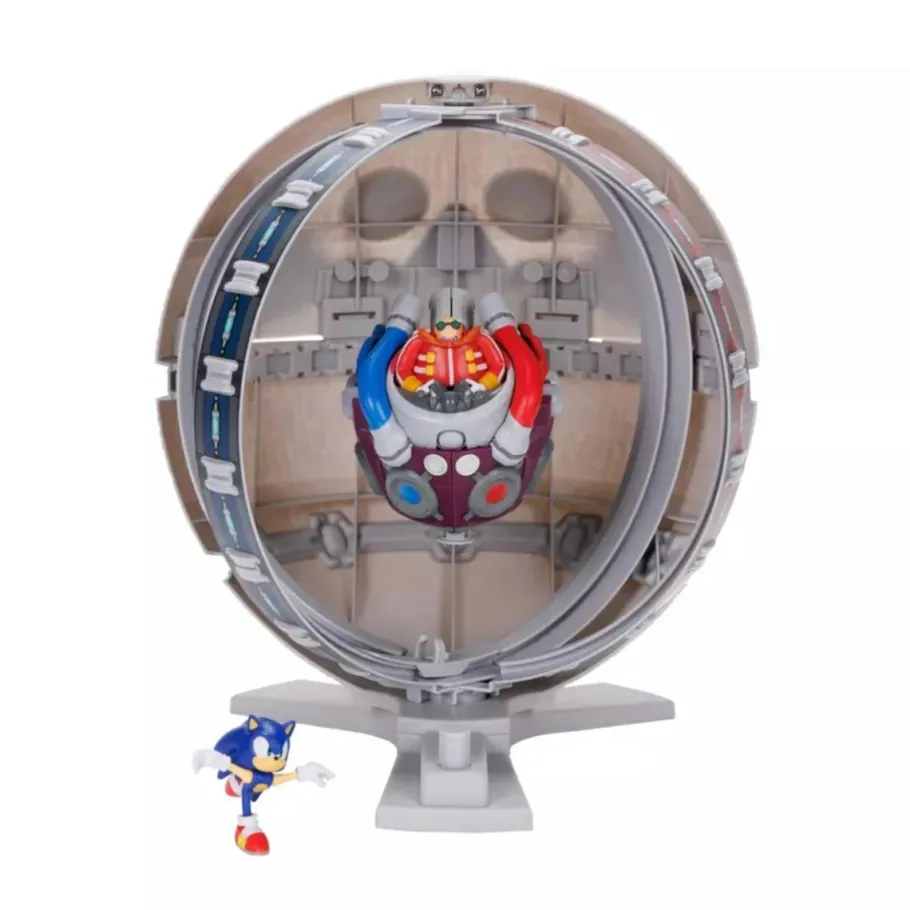 Designer Vinyl>Sonic the Hedgehog - Sonic with Death Egg Diorama 2.5" Scale Action Figure Playset