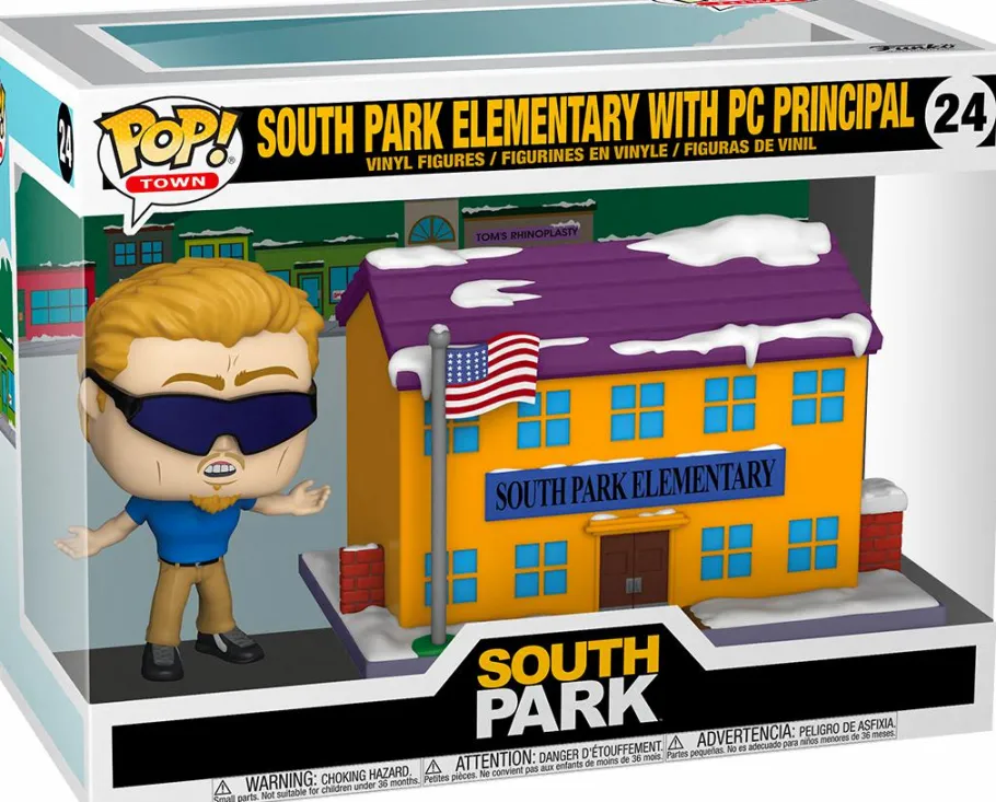 Pop! Rides & Town>South Park - PC Principal with Elementary Pop! Town Vinyl Figure