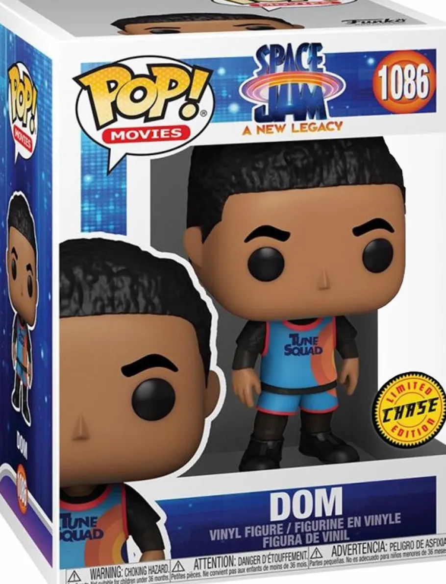 Pop! Chases, Vault, Limited Editions, Ppp Items>Space Jam 2: A New Legacy - Dom Pop! Vinyl Figure in Acrylic Pop! Protector (Chase Variant)