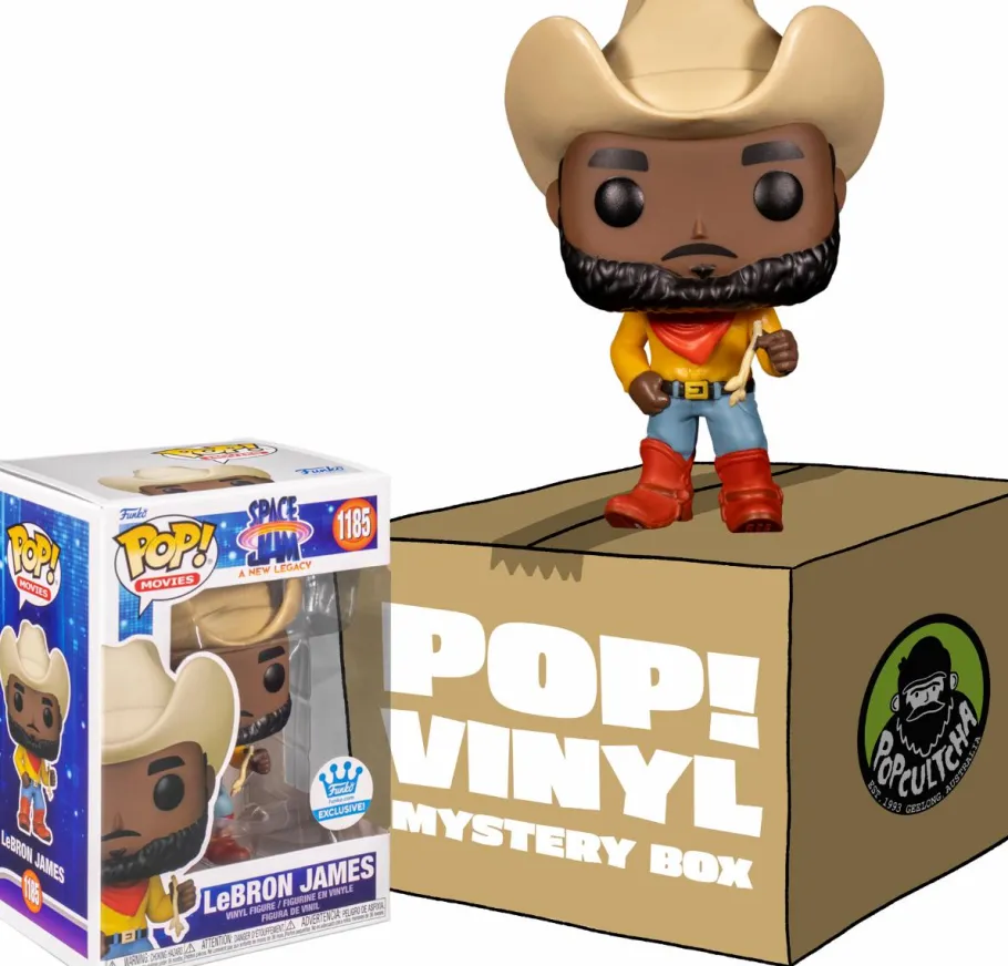 Collector & Mystery Boxes>Space Jam : A New Legacy - Cowboy LeBron James Mystery Box (Includes LeBron & 3 Mystery Exclusive Pop! Vinyl Figures) (Funko / Popcultcha Exclusive)
