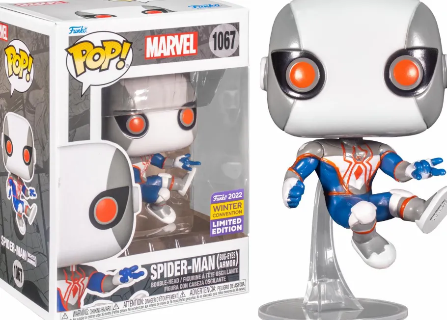 Funko Convention Exclusives>Spider-Man - in Bug-Eyes Armor Pop! Vinyl Figure (2022 Winter Convention Exclusive)
