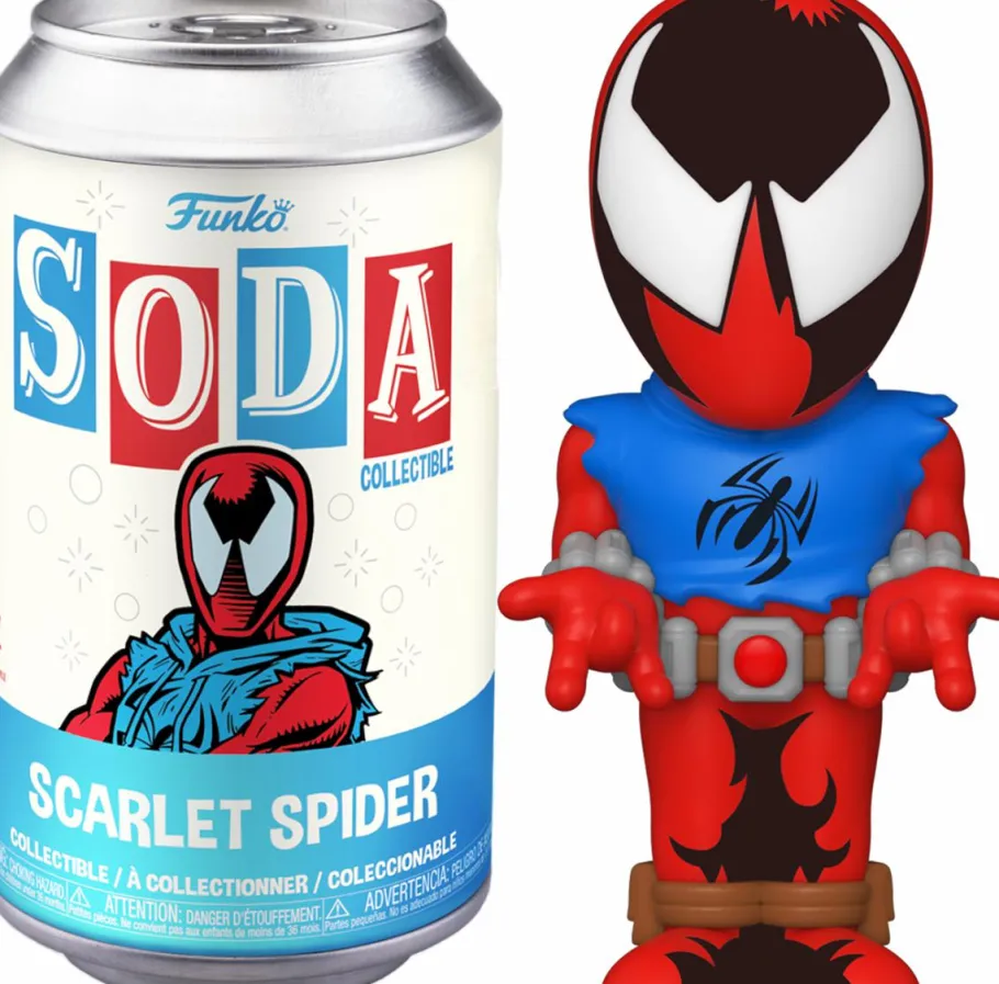 Designer Vinyl>Spider-Man : Across the Spider-Verse - Scarlet Spider Vinyl SODA Figure in Collector Can