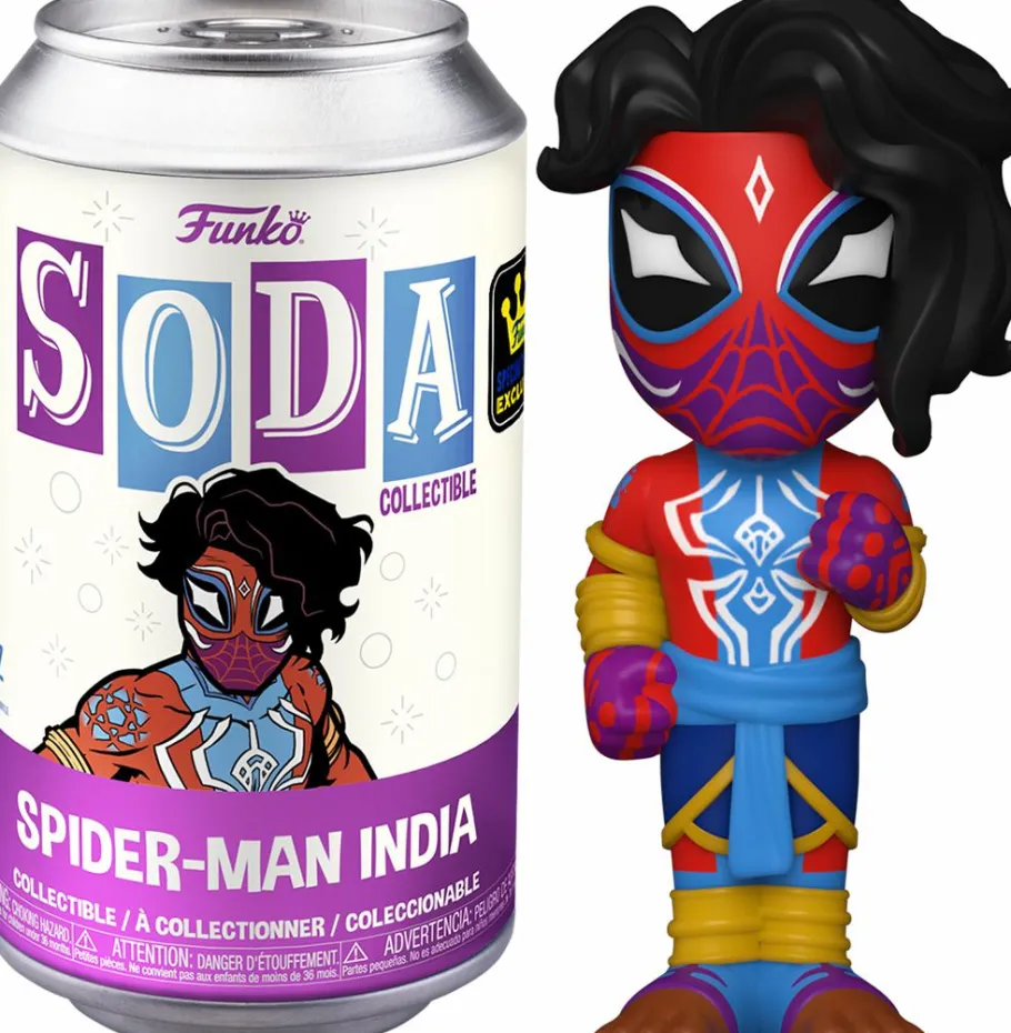 Designer Vinyl>Spider-Man : Across the Spider-Verse - India Vinyl SODA Figure in Collector Can